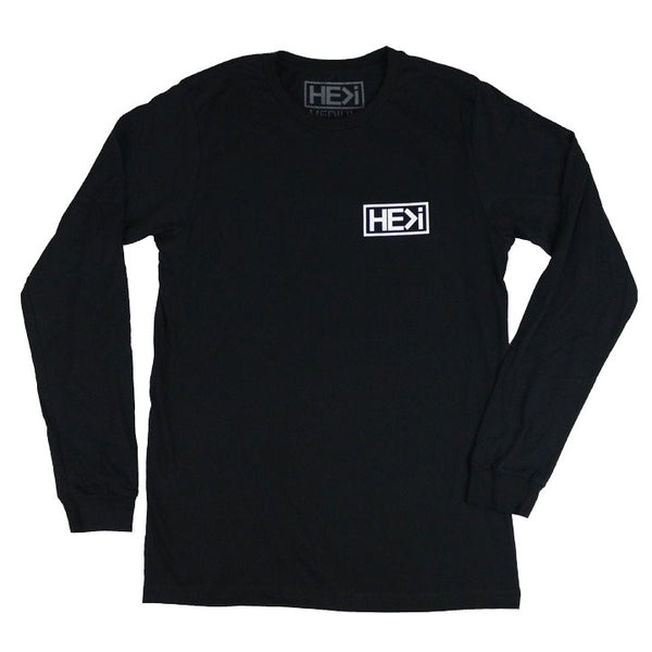 BOX LOGO LONG-SLEEVE IN BLACK – HE>i