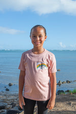 KID'S ALOHA STATE TEE IN DESERT PINK