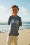 KID'S FLORA TEE IN BLUE JEAN