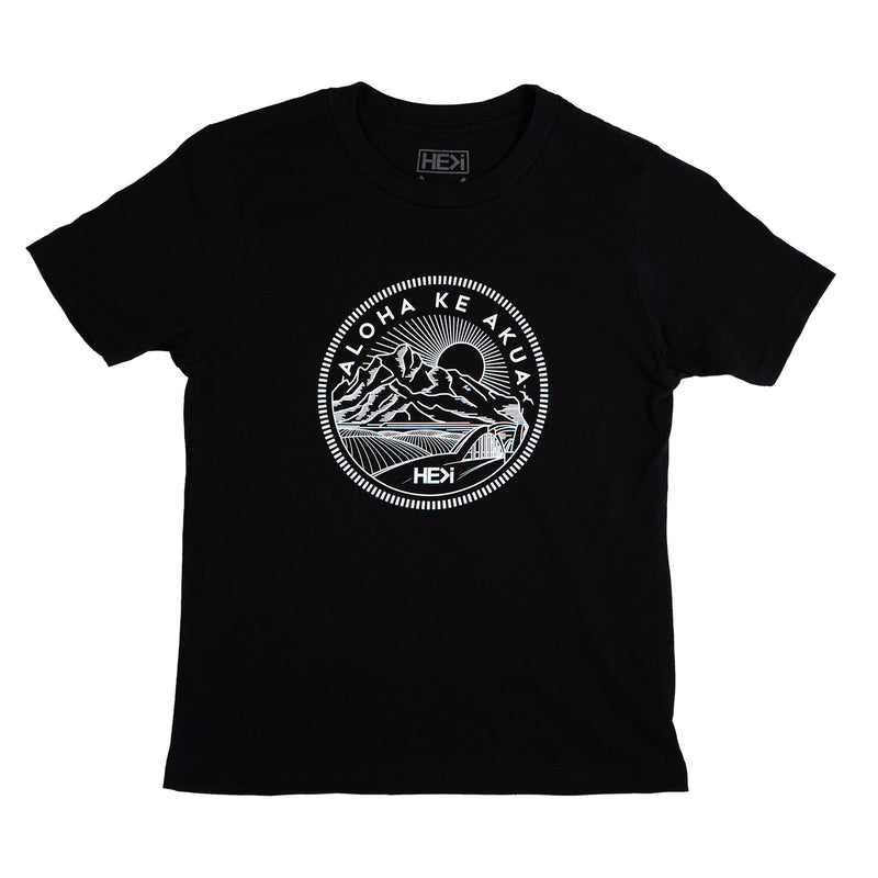 KID'S KAENA TEE IN BLACK – HE>i