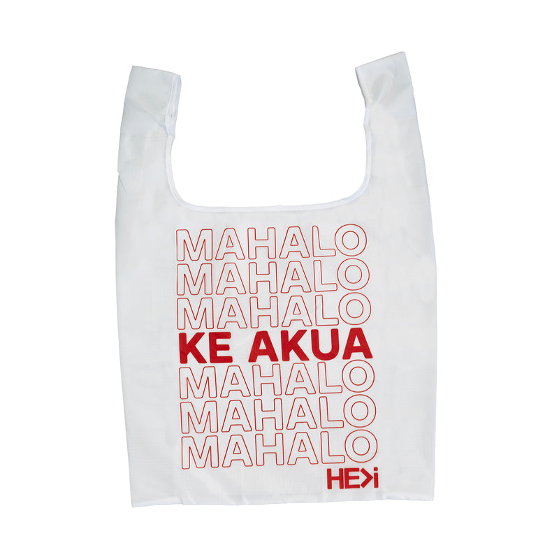 バッグ MAHALO MAHALO FOLDING TOTE BAG IN WHITE – HE>i