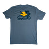 RAINBOW BRIDGE TEE IN BLUE JEAN