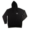 GARAGE PULLOVER HOODIE IN BLACK