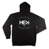 GARAGE PULLOVER HOODIE IN BLACK