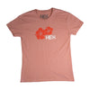 WOMEN'S HIBISCUS TEE IN DESERT PINK