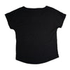 WOMEN'S ISLAND LOGO DOLMAN TEE IN VINTAGE BLACK