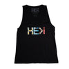 WOMEN'S ISLAND LOGO TANK IN BLACK