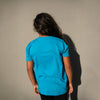 KID'S LOGO WAVE TEE IN TURQUOISE