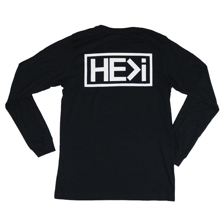 BOX LOGO LONG-SLEEVE IN BLACK – HE>i