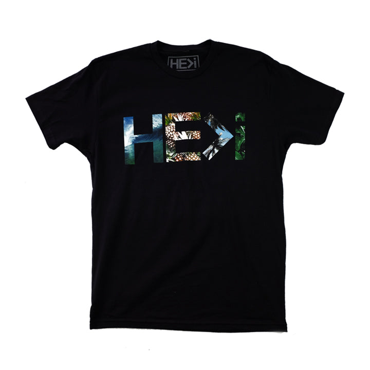 PARADISE LOGO TEE IN BLACK – HE>i